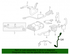 Лямбда-зонд второй Honda Insight 19-22