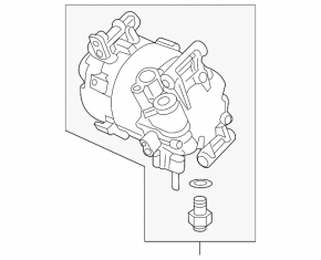 Компрессор кондиционера Honda Civic X FC 16-21 2.0