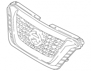 Решетка радиатора grill Nissan Kicks 21-25 SR