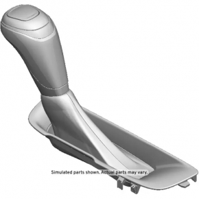 Ручка КПП Chevrolet Malibu 16-20 кожа черная
