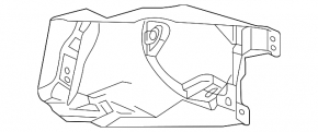 Кронштейн ПТФ правый Mazda 6 11-13