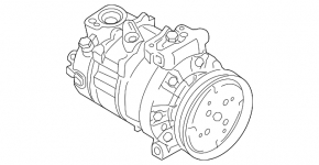 Компрессор кондиционера VW Atlas 18-26 2.0T, 3.6 под R1234YF