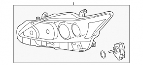 Фара передняя правая в сборе Lexus CT200h 14-16 LED