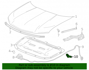 Ручка відкриття капота салонна Chevrolet Equinox EV 24-26