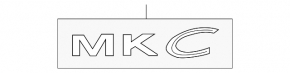 Эмблема надпись MKC двери багажника Lincoln MKC 15-19