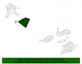 Кронштейн двигателя правый Toyota Prius 50 16-22