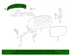 Крышка бокового зеркала левая Mazda CX-5 17-25