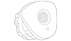 Подушка безопасности airbag в руль водительская VW Jetta 19-23 GLI