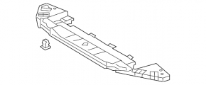 Губа переднього бампера Lexus ES250 ES300h ES350 19-26