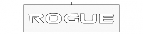 Эмблема надпись ROGUE двери багажника Nissan Rogue 14-20