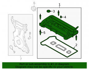 Крышка клапанная Lincoln MKC 15-19 2.0, 2.3