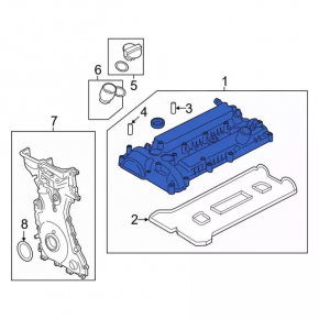 Крышка клапанная Lincoln MKC 15-19 2.0, 2.3
