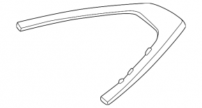 Молдинг двері задньої лівої BMW 4 G26 22-26 чорний