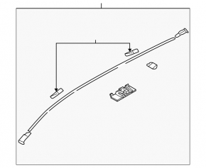 Накладка крыши правая Mazda3 MPS 09-13