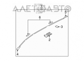 Накладка крыши правая Mazda3 MPS 09-13