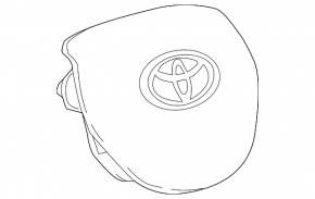 Подушка безпеки airbag в кермо водійська Toyota Camry v70 18-24 чорна