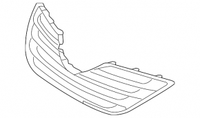 Решітка радіатора grill Toyota Camry v40 07-09 hybrid, хром