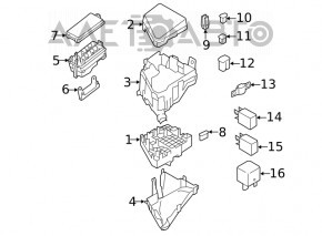 Крышка блока реле подкапотная Subaru Forester 19-24