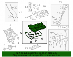Крышка клапаная правая Chevrolet Camaro 16-23 3,6