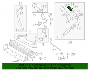 Патрубок інтеркулера верхній Hyundai Elantra AD 17-20 1.6T sport