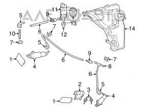 Мотор омывателя фар  Audi A4 B8 13-16