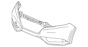 Бампер передній голий Honda HR-V 16-18