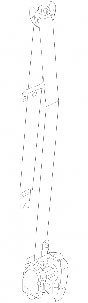 Пасажирський ремінь безпеки Kia Sorento 10-14 чорний стрільнув