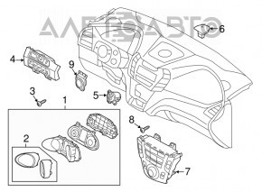 Кнопка зажигания Start-Stop Hyundai Santa FE Sport 13-16