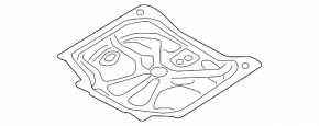 Корито багажника Volvo V90 17-23 T5, T6