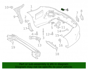 Заглушка буксировочного крюка заднего бампера Mercedes C-class W205 17-21 AMG pkg