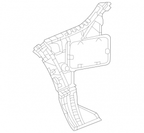 Кріплення заднього бампера праве Mercedes W167 GLE 350 450 20-26