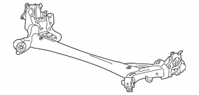 Балка задняя Mazda 3 19-26 AWD под R18, Mexico built