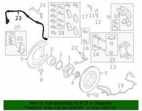 Датчик ABS задній лівий Land Rover Range Rover 13-17 дорест