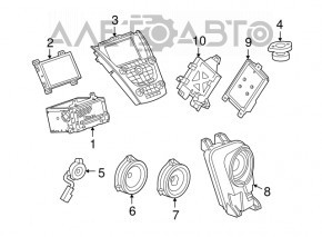 Головное устройство GMC Terrain 10-15