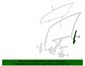 Направляющая стекла двери передней правой Toyota Camry v70 18-24 перед