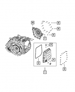 Поддон АКПП Jeep Compass 11-13 2.0 FWD CVT