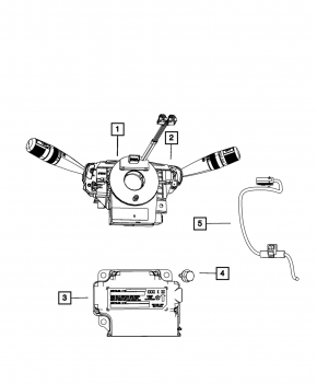 Шлейф руля Fiat 500 12-19