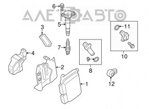 Блок ECU компьютер двигателя Mitsubishi Outlander Sport ASX 16-18 рест 2.0 акпп