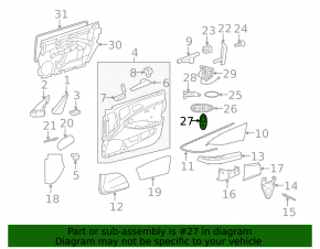 Кнопка открытия багажника передняя левая Mercedes W211 02-09