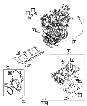 Поддон масляный Jeep Compass 23-26 2.0T царапины