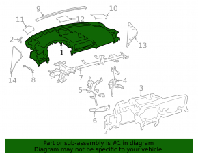 Торпедо передняя панель без AIRBAG Lexus CT200h 11-13