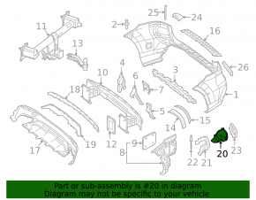 Насадка глушника ліва Mercedes W166 GLE 16-19 чорна