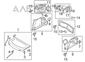 Обшивка арки правая Mazda3 MPS 09-13