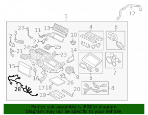 Проводка печки Land Rover Range Rover Velar 18-26