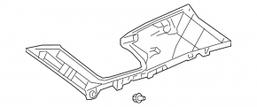 Накладка задней стойки верхняя правая Lexus RX350L RX450hL 18-22 long серая