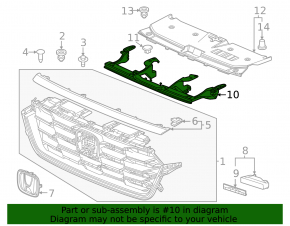 Кронштейн решетки радиатора grill Honda CRV 23-26
