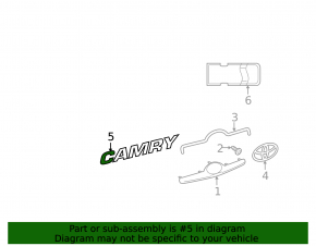 Эмблема TOYOTA крышки багажника Toyota Camry v40 07-11