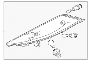Поворотник ДХО правый Nissan Juke 11-14 s, sl, sv