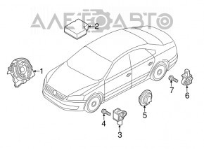 Датчик подушки безпеки передній VW Taos 22-25