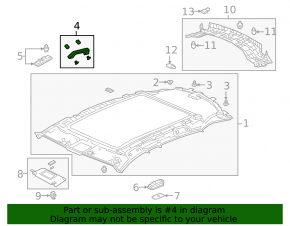 Ручка потолка передняя левая Honda Accord 18-22 серая PLATINUM GRAY
